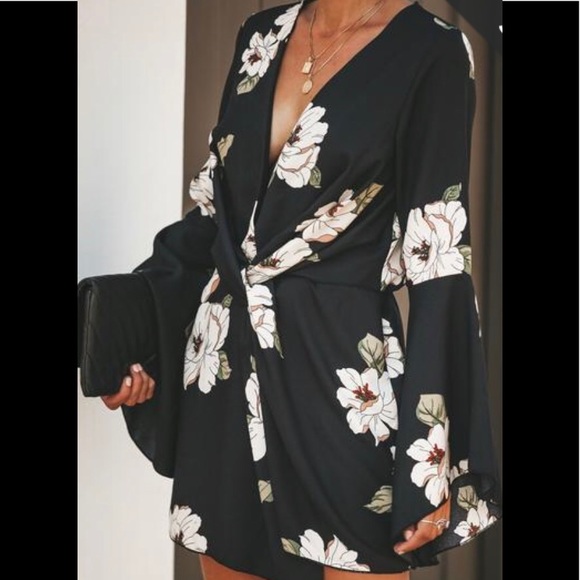 Vici Dresses & Skirts - TOKYO NIGHTS BELL SLEEVE DRESS